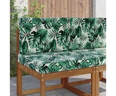 Lauko sofa pagalvėlė 2 pcs Lapų raštas Poliesteris