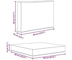 Lauko sofa pagalvėlė Poliesteris Lapų raštas 60 x 60 cm