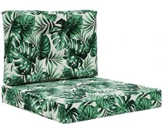 Lauko sofa pagalvėlė 2 pcs Lapų raštas Poliesteris