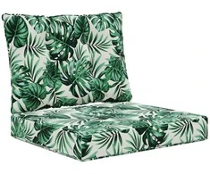 Lauko sofa pagalvėlė 2 pcs Lapų raštas Poliesteris