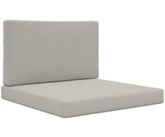 Lauko sofa pagalvėlė 2 pcs Pilka Poliesteris