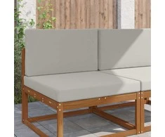 Lauko sofa pagalvėlė 2 pcs Pilka Poliesteris