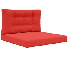 Lauko sofa pagalvėlė 2 pcs Raudona Poliesteris