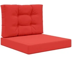 Lauko sofa pagalvėlė 2 pcs Raudona Poliesteris