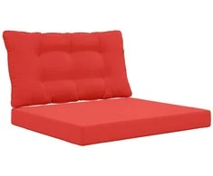 Lauko sofa pagalvėlė 2 pcs Raudona Poliesteris