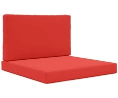 Lauko sofa pagalvėlė 2 pcs Raudona Poliesteris