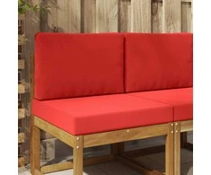Lauko sofa pagalvėlė 2 pcs Raudona Poliesteris