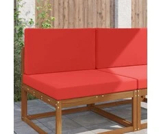 Lauko sofa pagalvėlė 2 pcs Raudona Poliesteris