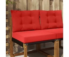 Lauko sofa pagalvėlė 2 pcs Raudona Poliesteris