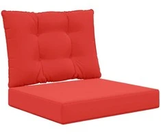 Lauko sofa pagalvėlė 2 pcs Raudona Poliesteris