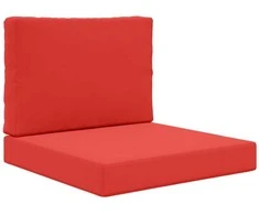 Lauko sofa pagalvėlė 2 pcs Raudona Poliesteris