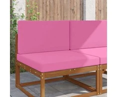 Lauko sofa pagalvėlė 2 pcs Rožinė Poliesteris
