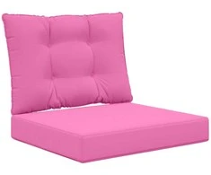 Lauko sofa pagalvėlė 2 pcs Rožinė Poliesteris