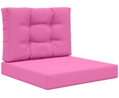 Lauko sofa pagalvėlė 2 pcs Rožinė Poliesteris