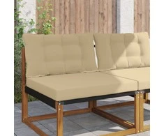 Lauko sofa pagalvėlė 2 pcs Smėlio Poliesteris