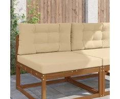 Lauko sofa pagalvėlė 2 pcs Smėlio Poliesteris