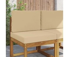 Lauko sofa pagalvėlė 2 pcs Smėlio Poliesteris