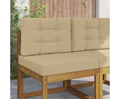 Lauko sofa pagalvėlė 2 pcs Smėlio Poliesteris