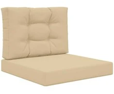 Lauko sofa pagalvėlė 2 pcs Smėlio Poliesteris