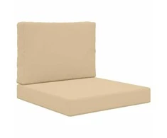 Lauko sofa pagalvėlė 2 pcs Smėlio Poliesteris