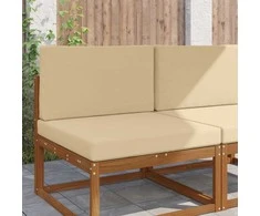 Lauko sofa pagalvėlė 2 pcs Smėlio Poliesteris