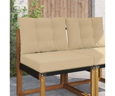 Lauko sofa pagalvėlė 2 pcs Smėlio Poliesteris