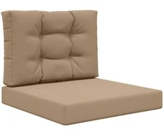 Lauko sofa pagalvėlė 2 pcs Taupe Poliesteris