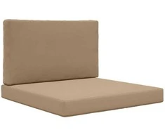 Lauko sofa pagalvėlė 2 pcs Taupe Poliesteris