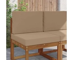 Lauko sofa pagalvėlė 2 pcs Taupe Poliesteris