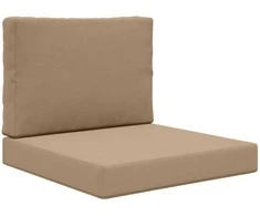 Lauko sofa pagalvėlė 2 pcs Taupe Poliesteris