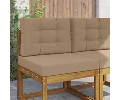 Lauko sofa pagalvėlė 2 pcs Taupe Poliesteris