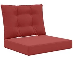 Lauko sofa pagalvėlė 2 pcs Vyno raudonumo Poliesteris
