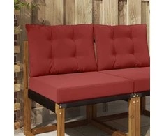 Lauko sofa pagalvėlė 2 pcs Vyno raudonumo Poliesteris