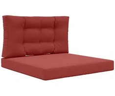 Lauko sofa pagalvėlė 2 pcs Vyno raudonumo Poliesteris