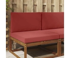 Lauko sofa pagalvėlė 2 pcs Vyno raudonumo Poliesteris