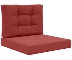 Lauko sofa pagalvėlė 2 pcs Vyno raudonumo Poliesteris