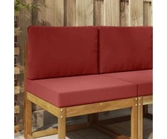 Lauko sofa pagalvėlė 2 pcs Vyno raudonumo Poliesteris