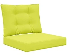Lauko sofa pagalvėlė 2 pcs Žalia Poliesteris