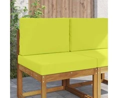Lauko sofa pagalvėlė 2 pcs Žalia Poliesteris