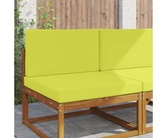 Lauko sofa pagalvėlė 2 pcs Žalia Poliesteris