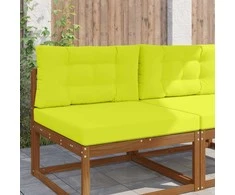 Lauko sofa pagalvėlė 2 pcs Žalia Poliesteris