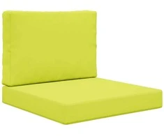 Lauko sofa pagalvėlė 2 pcs Žalia Poliesteris