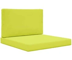 Lauko sofa pagalvėlė 2 pcs Žalia Poliesteris