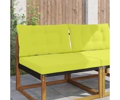 Lauko sofa pagalvėlė 2 pcs Žalia Poliesteris