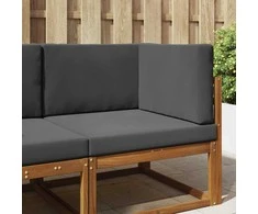 Lauko sofa pagalvėlė 3 pcs Antracitas Poliesteris