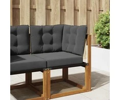 Lauko sofa pagalvėlė 3 pcs Antracitas Poliesteris