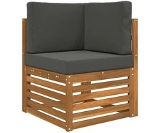 Lauko sofa pagalvėlė 3 pcs Antracitas Poliesteris