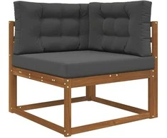 Lauko sofa pagalvėlė 3 pcs Antracitas Poliesteris