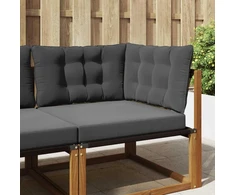 Lauko sofa pagalvėlė 3 pcs Antracitas Poliesteris