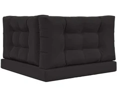 Lauko sofa pagalvėlė Poliesteris Juoda 80 x 80 cm